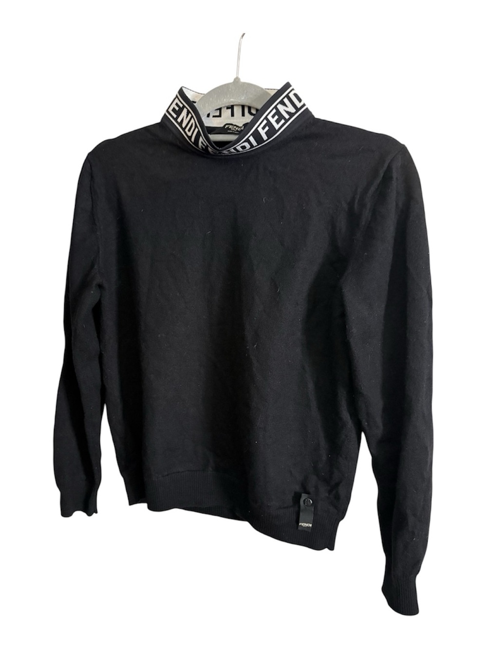 Fendi logo wool turtleneck sweater